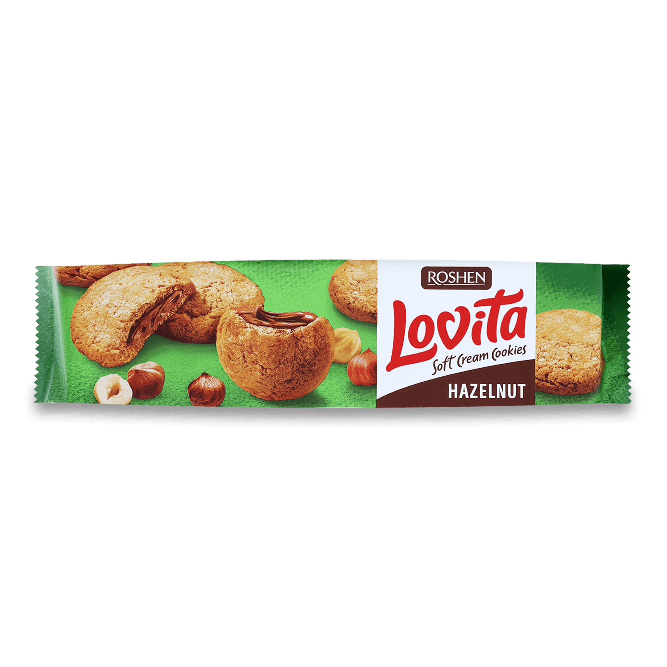 Печенье "ROSHEN" Lovita soft cream cookies hazelnut, 127 гр